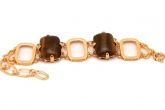 Pulseira 2 Pedras com Olho de Tigre